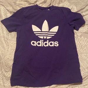 purple adidas shirt